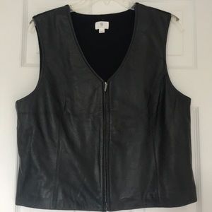 😎Vintage Black Beauty Lambskin Leather Vest😎